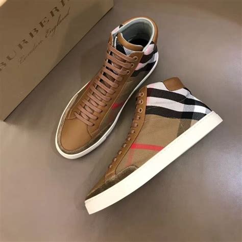 burberry mens high top sneakers|designer burberry high top sneakers.